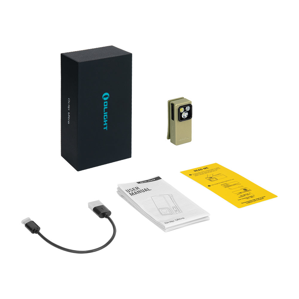 Olight Oclip Ultra | 3-in-1 clip-on EDC lamp | 530 lm - Olive Green
