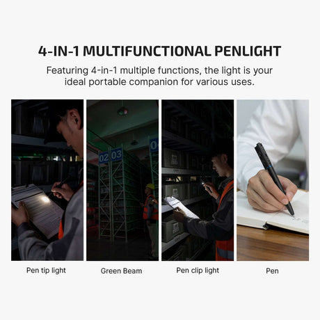 Olight O’Pen 3 | multifunctionele penlight | 120 lm + groene laser - Zwart