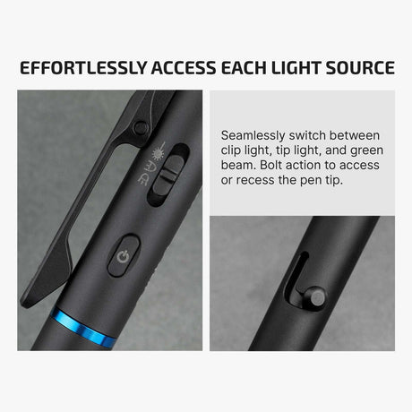 Olight O’Pen 3 | multifunctionele penlight | 120 lm + groene laser - Zwart