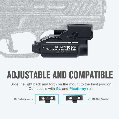 Olight PL-Mini 2 Valkyrie | compacte pistoollamp | 600 lm
