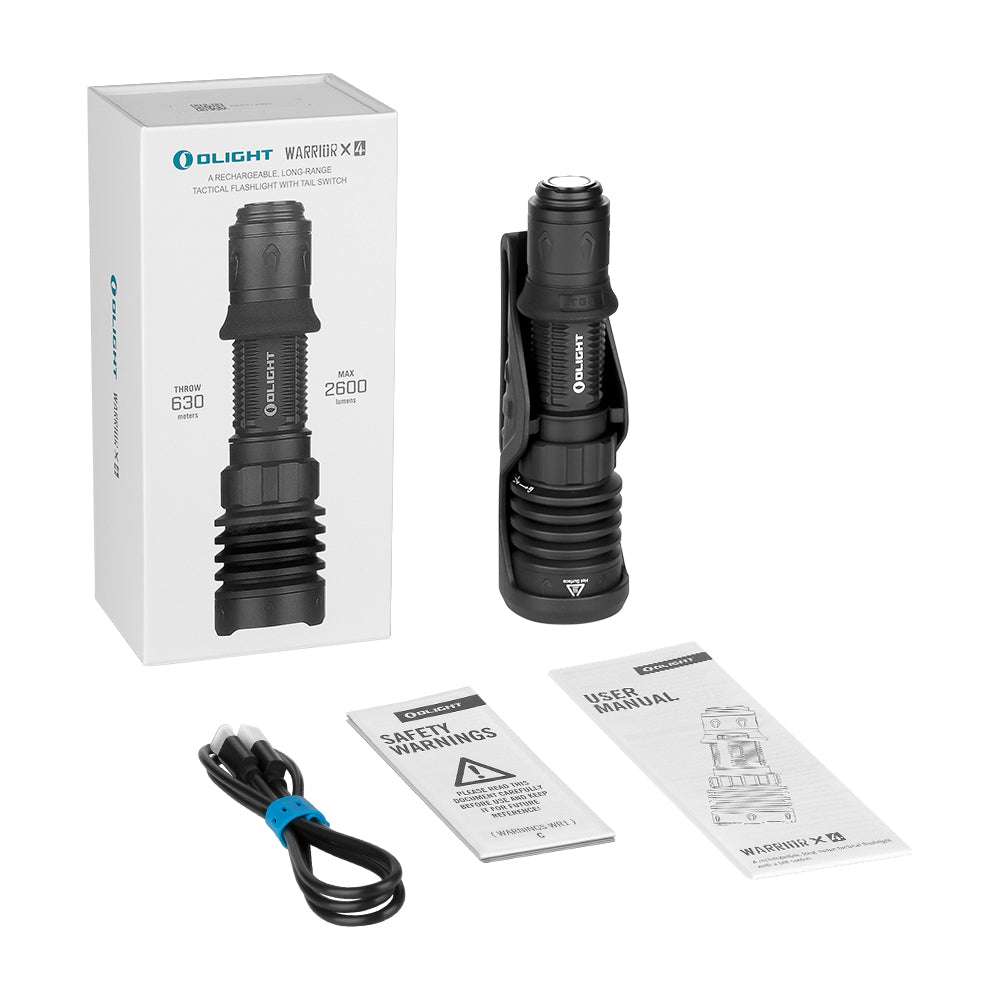 Olight Warrior X 4 | tactische zaklamp | 2.600 lm
