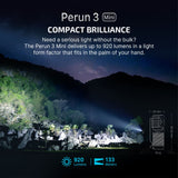 Perun 3 Mini | oplaadbare hoofdlamp | 1 250 lm