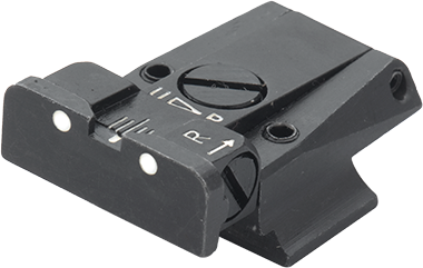Smith & Wesson Cal. 45 3rd Gen verstelbare keep | witte stippen