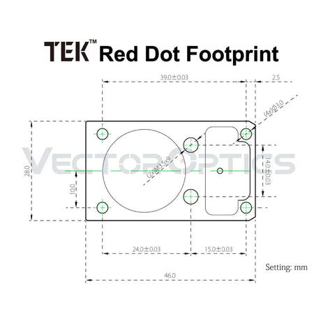 Vector Optics Frenzy 1x17x24 red dot vizier