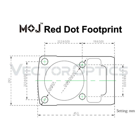Vector Optics Frenzy 1x22x26 MOS red dot vizier